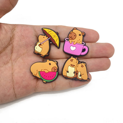 4 Capybara Charms For Shoes