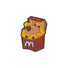 Capybara chicken popcorn Pin Badge