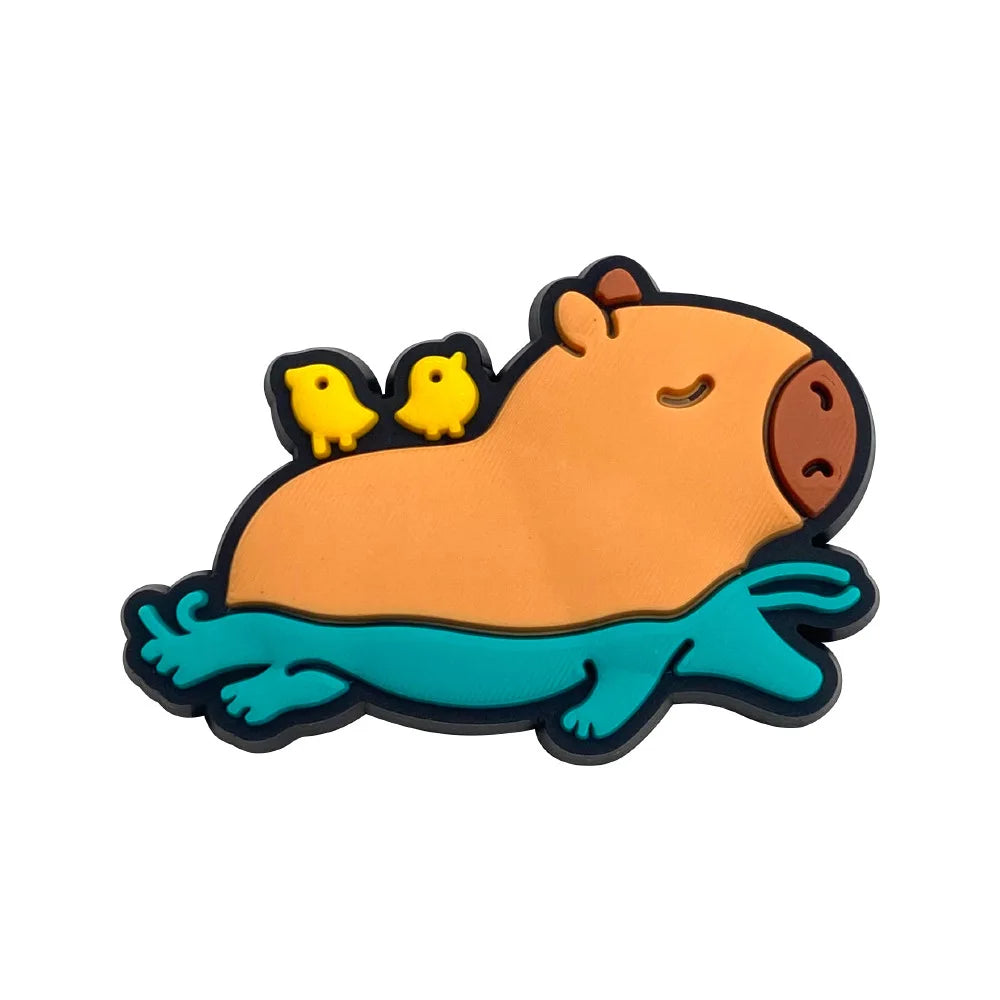 Capybara  swimming Charms For Shoes
