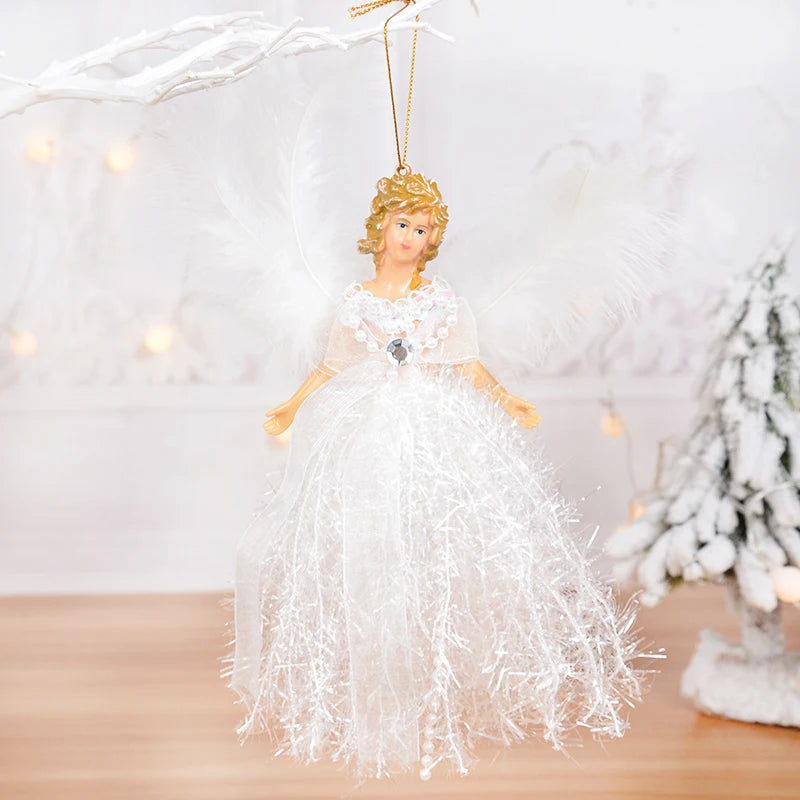 Christmas Fairy Angel White Dress
