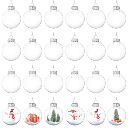 Christmas Fillable Baubles x 6