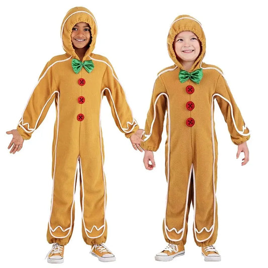 Christmas Gingerbread Fancy Dress Costume Onesie