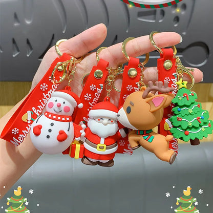 Christmas Cartoon Keychain Keyring Party favour gift The Christmas Factory