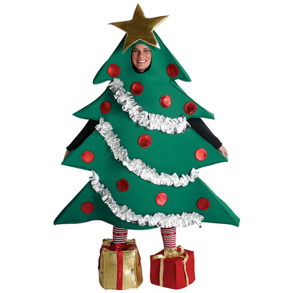 Unisex Christmas Tree Shaped Stage Performance Fancy Dress Costume Gift Shaped Shoes