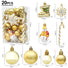 Christmas decorations gold star candy cane boot snowman