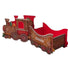 Decorative gingerbread train gift holder set  on a white background