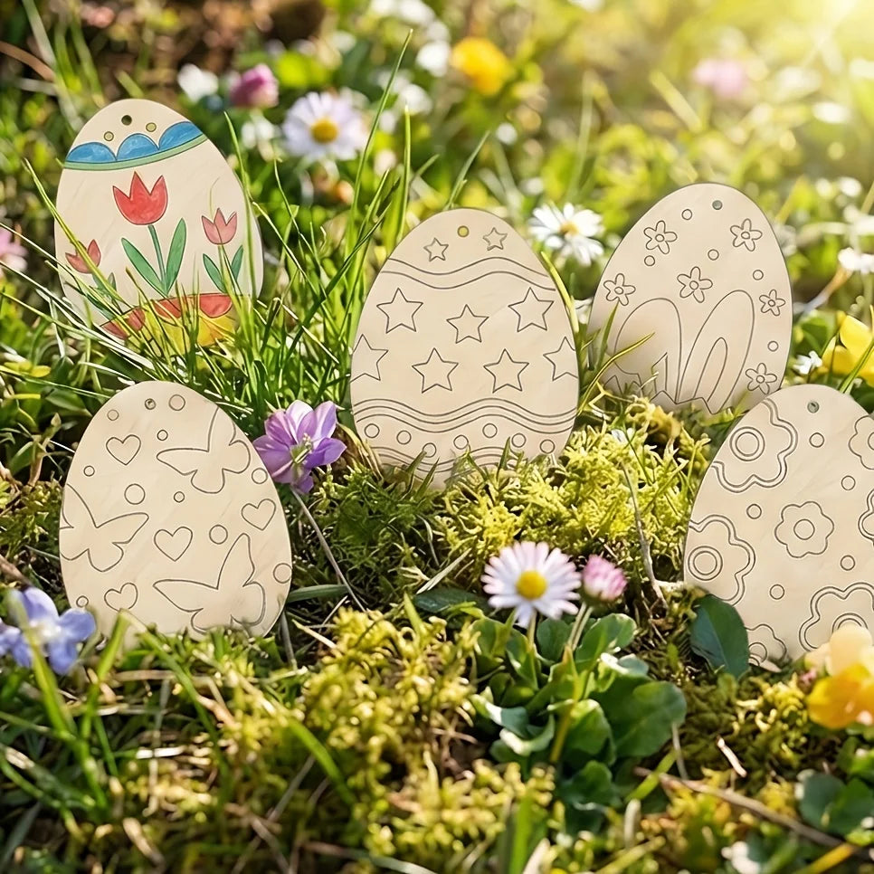 Colour in Easter Egg crafts