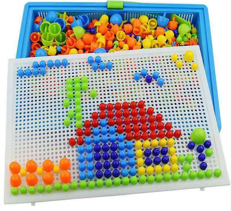Colourful Peg Board Educational Toy