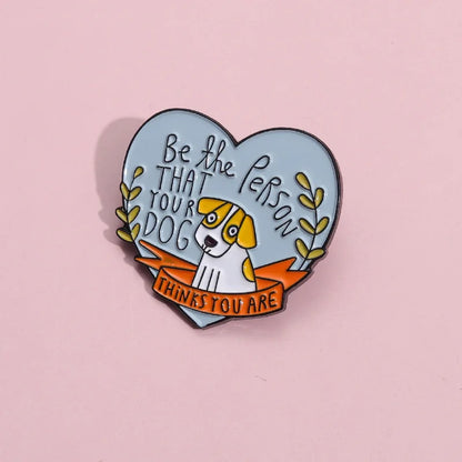 Cute dog lover badge Christmas gift for her