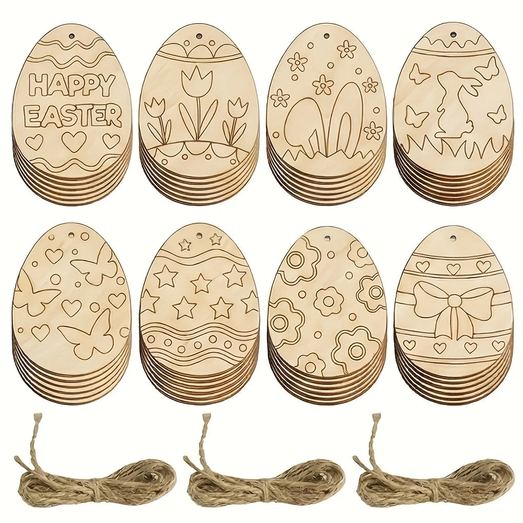 DIY Wooden Easter Egg Craft