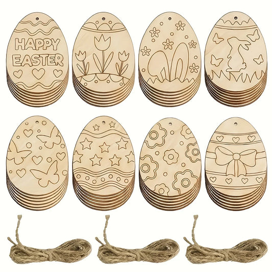 DIY Wooden Easter Egg Craft