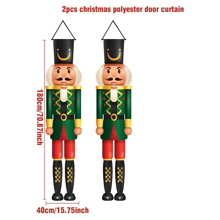 Dark green Christmas Nutcracker Wall Hanger Decor