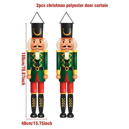 Dark green Christmas Nutcracker Wall Hanger Decor