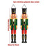 Dark green Christmas Nutcracker Wall Hanger Decor