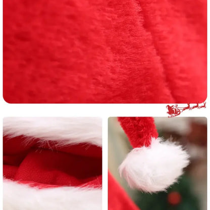 Extra Long Christmas Santa Hat material