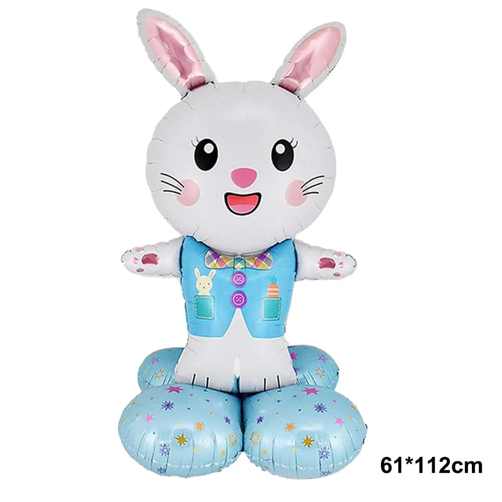 Freestanding cartoon bunny balloon