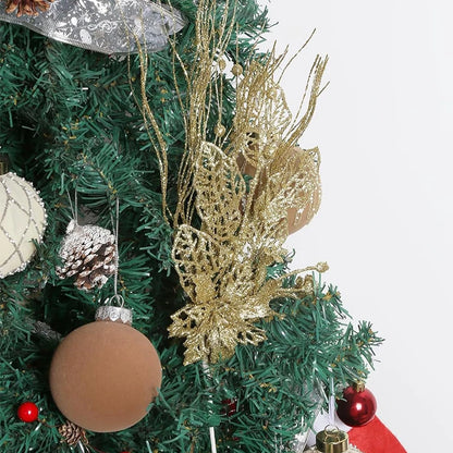 Gold Glitter Christmas Tree Branches