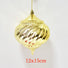Gold Onion shape Christmas Decoration 12cmx15cm Traditional