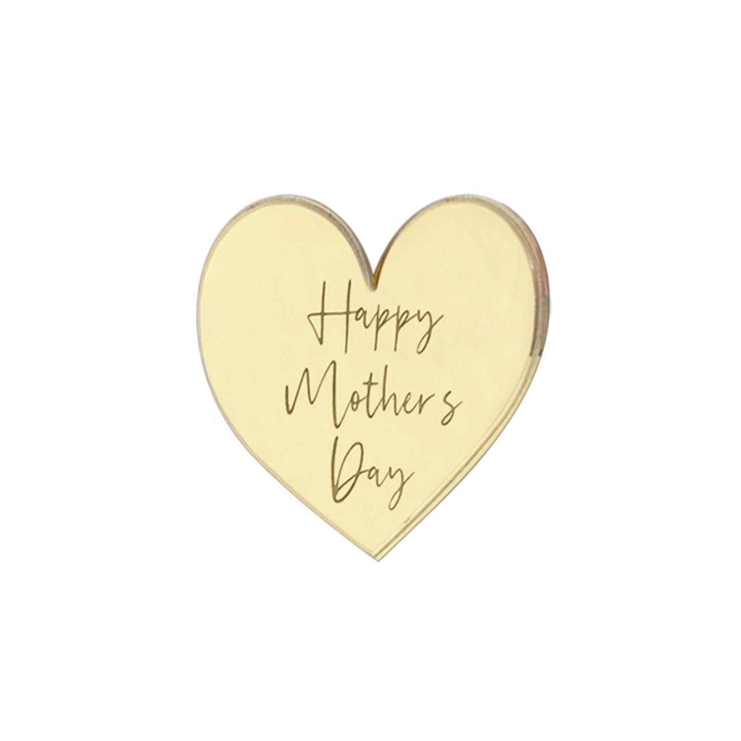 Happy Mothers Day Acrylic cupcake topper