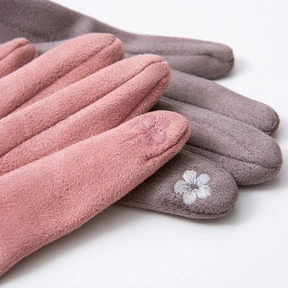 Womens Faux Fur Warm Winter Gloves