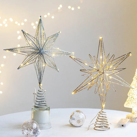 Hollow LED light Christmas Star stopper