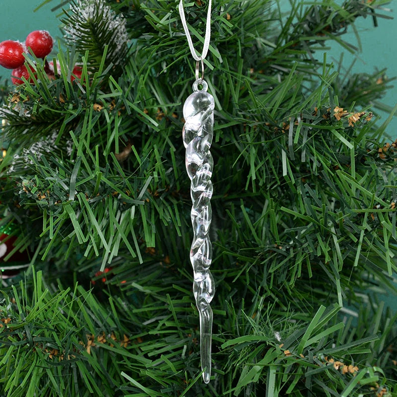 Icicle Christmas tree decoration craft DIY