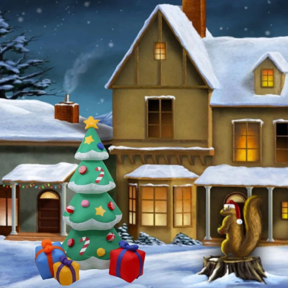 Inflatable Christmas Tree Decoration outdoors
