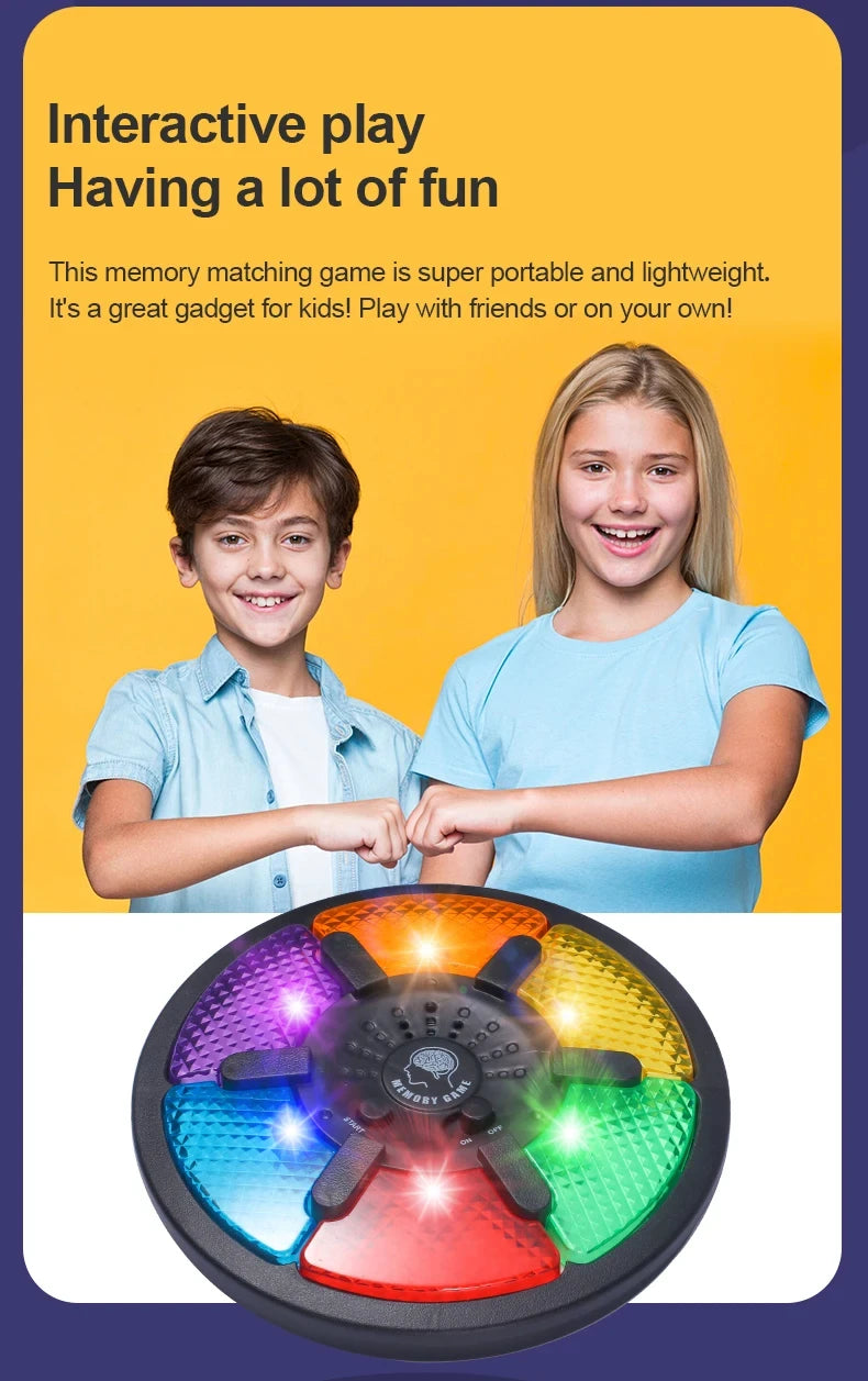Interactive memory game boys girls