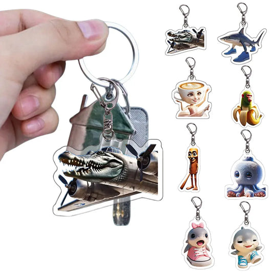 Italian Brainrot Inspired Keychains