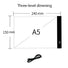 LED Light Board USB 3 dimming Design Lightweight A5