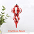 Large pendant candy cane Christmas Decoration 10x25cm Matt
