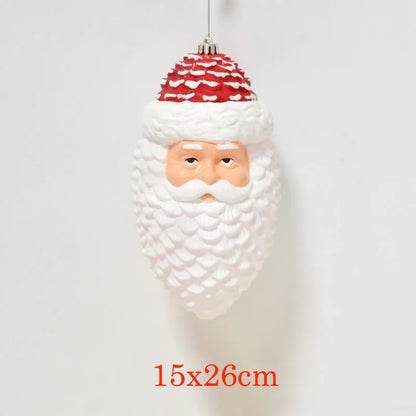 Large santa christmas tree decoration 15cmx26cm