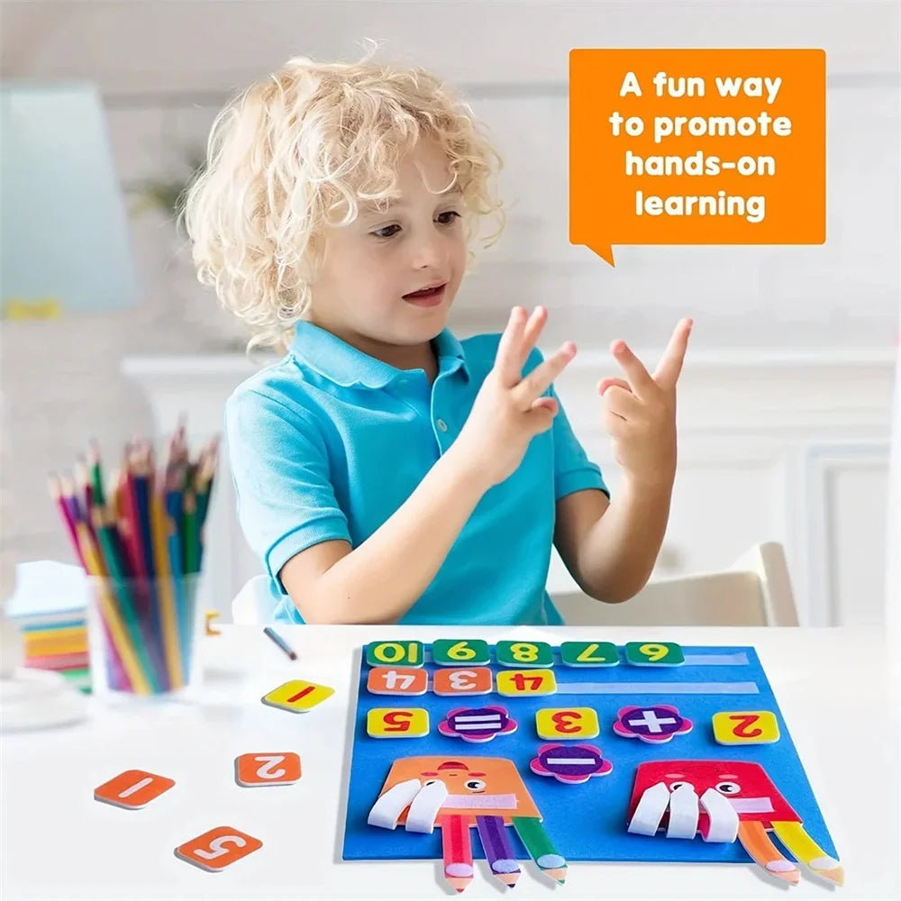Maths Felt Learning Board for kids addition and subtraction