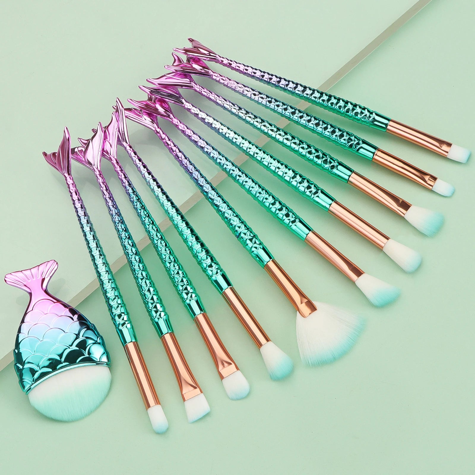 Mermaid Makeup Brushes Christmas Gift For Her
