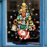Merry Christmas Tree Santa tree trunk Window Sticker