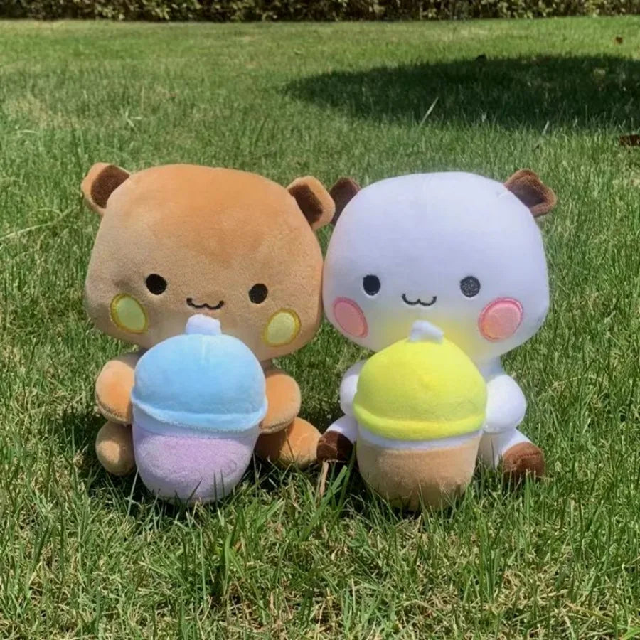 Milkshake Panda and bear Kawaii Plush