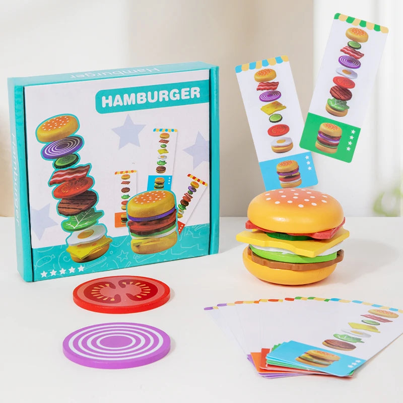 Montersorri Hamburger Educational Stacking Toy