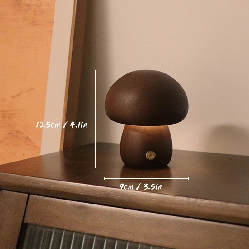 Mushroom Adjustable Dimmable Night Light Gift For Christmas Dimensions 10.5cm