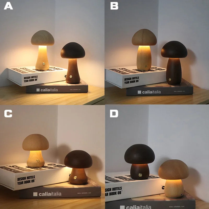 Mushroom Dimmable Night Light Gift For Christmas