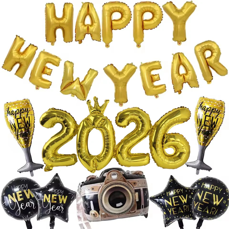 New Year 2026 party decorations