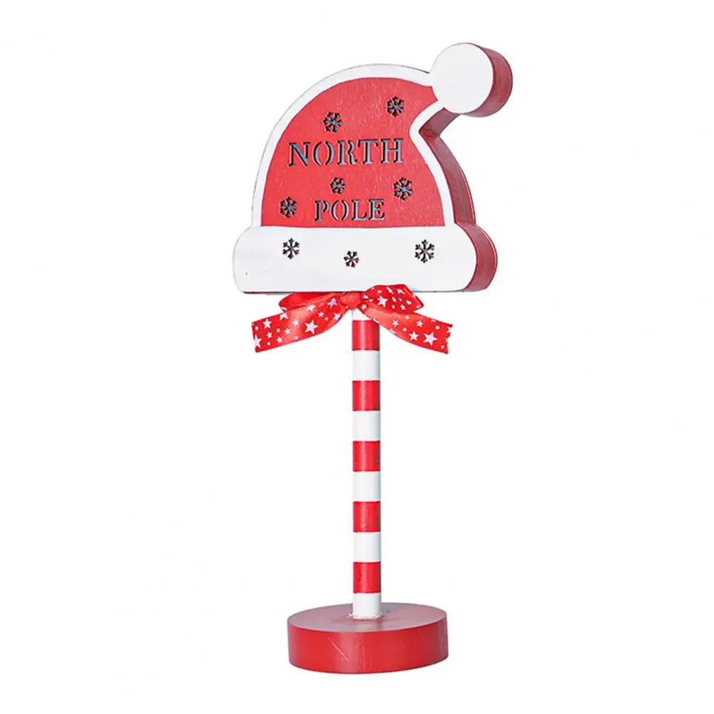 North Pole Christmas Hat Light Stand