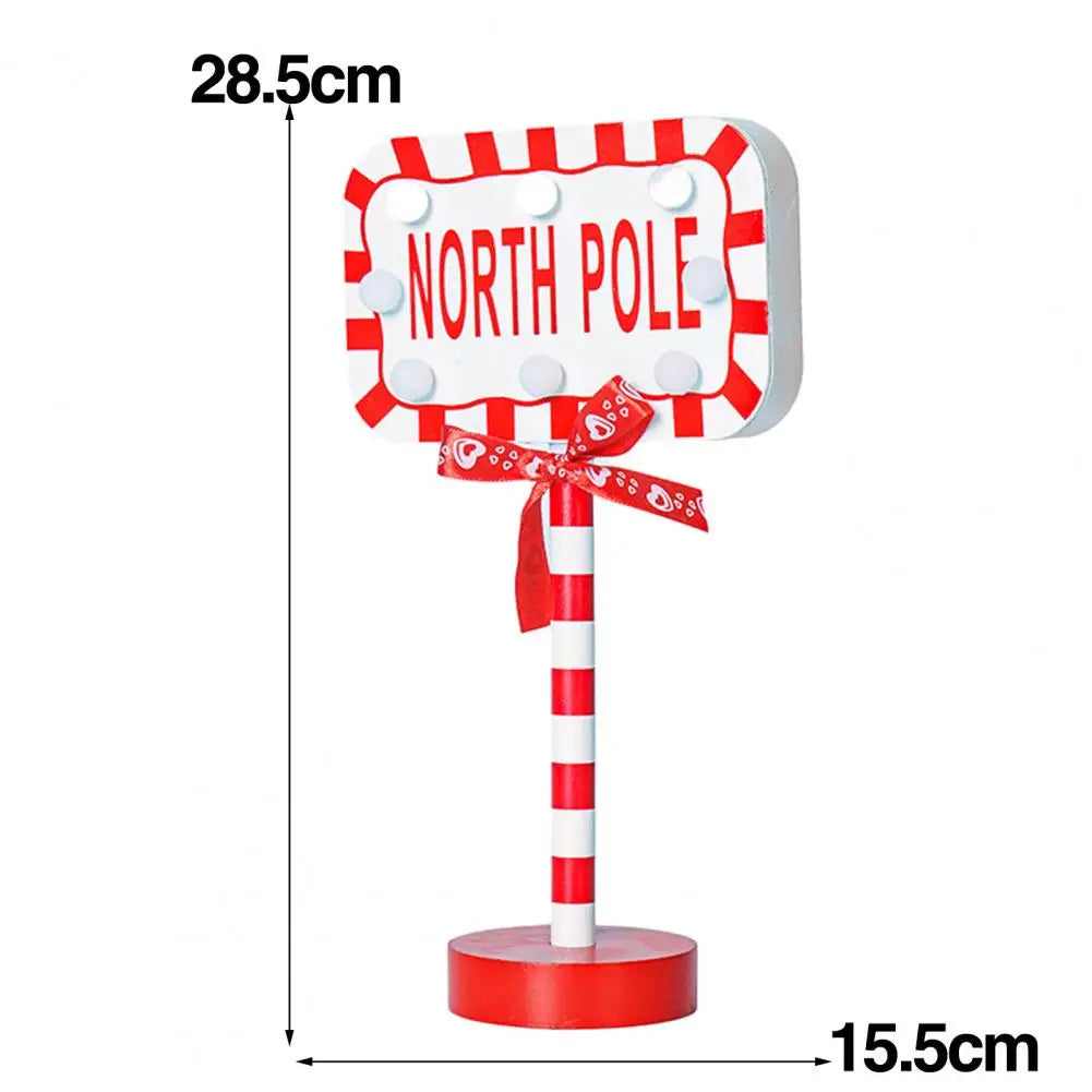 North pole LED light for Christmas dimensions