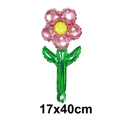 Pale pink and yellow Flower Balloons