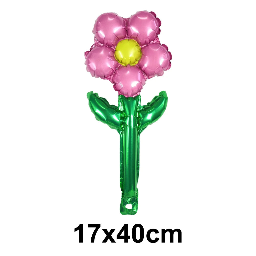 Pink Yellow Flower Party Balloon