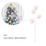 Pink and white Christmas ball stems for Christmas Tree