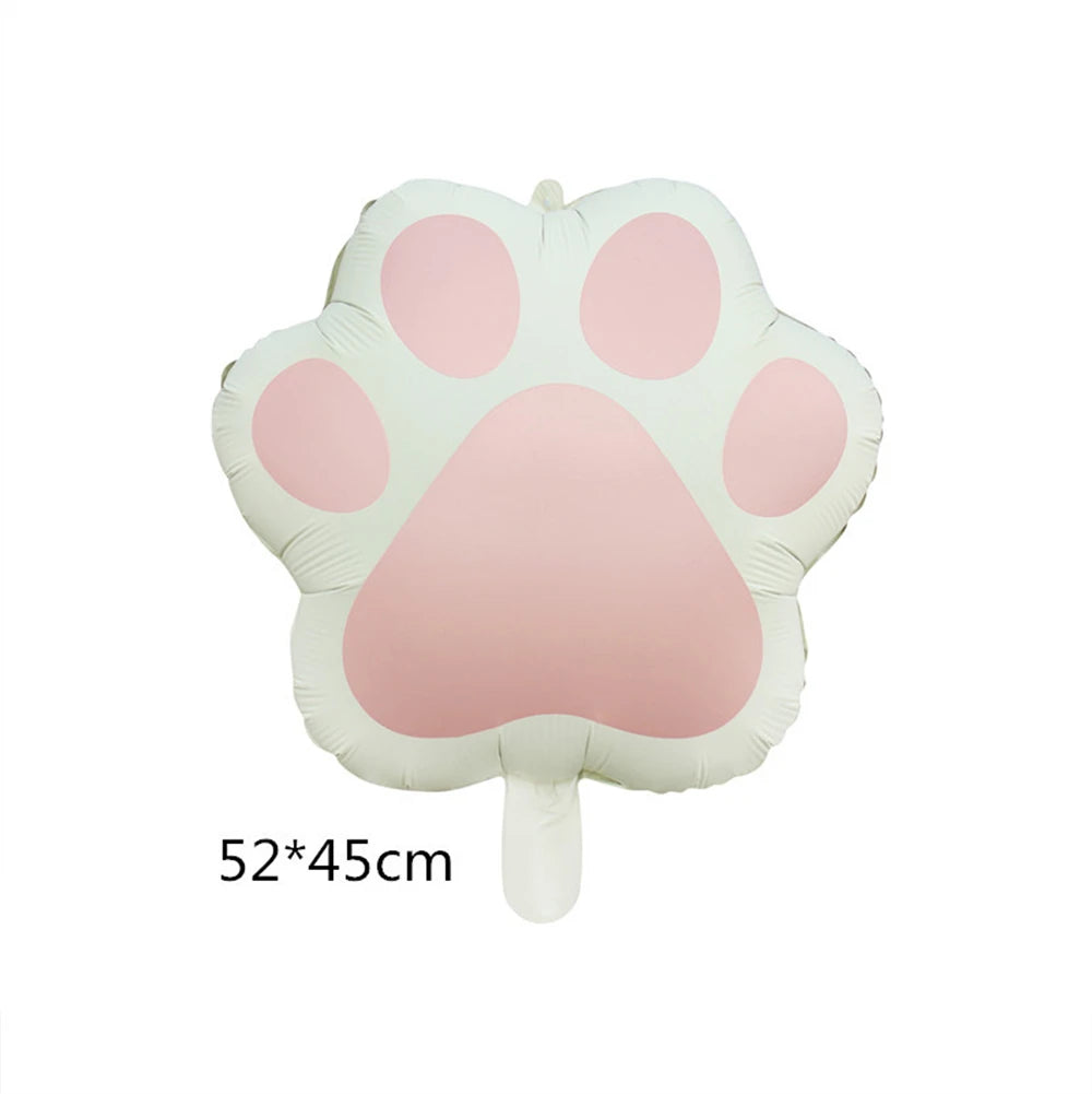 Pink cream bear pawprint Baby shower Birthday