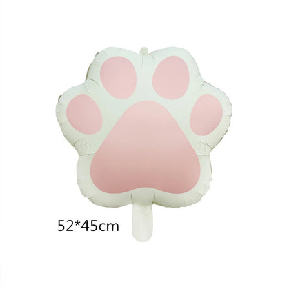Pink cream bear pawprint Baby shower Birthday