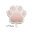 Pink cream bear pawprint Baby shower Birthday