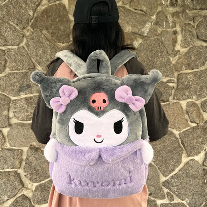 Purple Kuromi Plush Backpack Christmas gift for girls