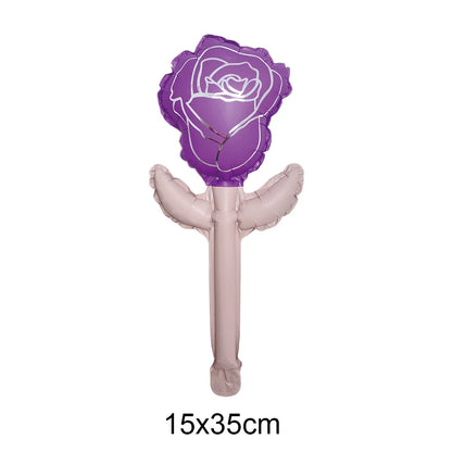 Purple and Pale Pink Handheld Party Balloon